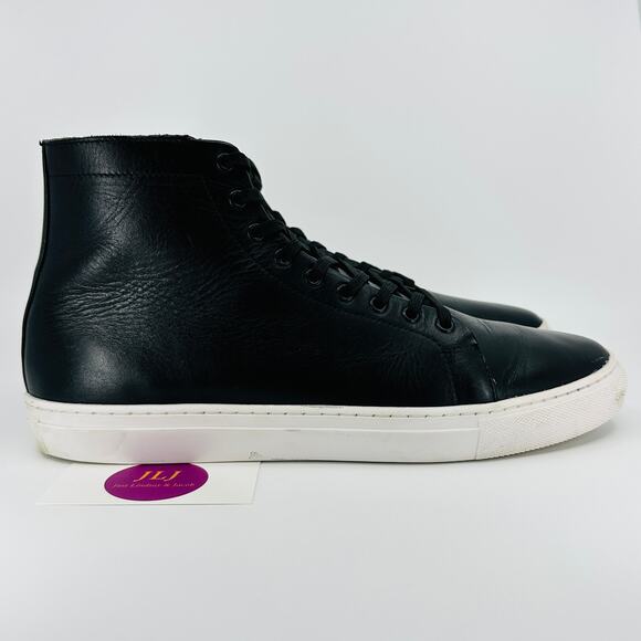 Thursday Boot Co. Men's Premier Black Leather Causal High Top Sneakers Size 12 - Picture 1 of 11
